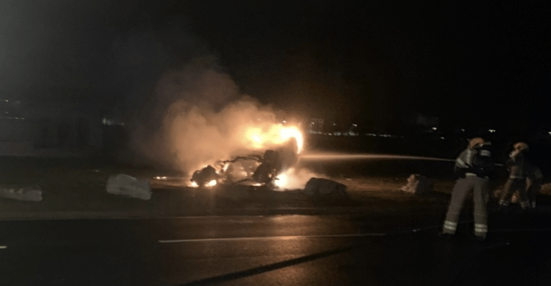 Man Dies After Car Plunges Off Railway Bridge