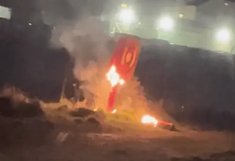 Moron’ vandals set fire to life-saving ring at Denton Island in Newhaven
