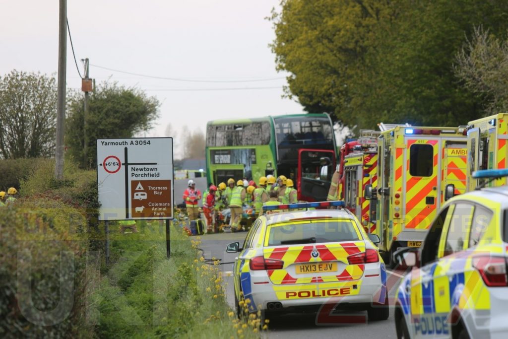 Four Remain In Hospital Following Newport Bus Crash