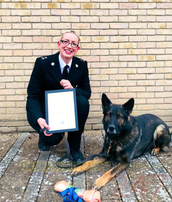 Isle Of Wight Dog Handler Honoured By Chief Constable