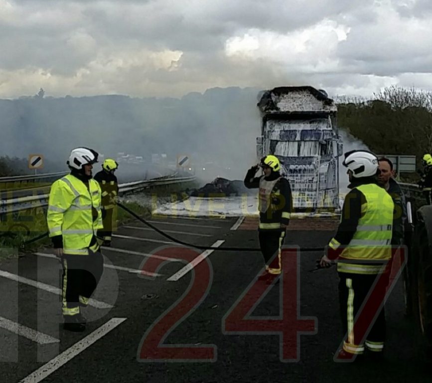 A303 Closed In Both Directions After Hay Fire