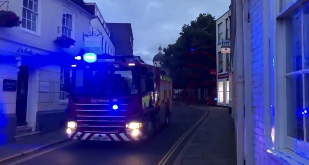 Fire Crews Tackle Canterbury Fire