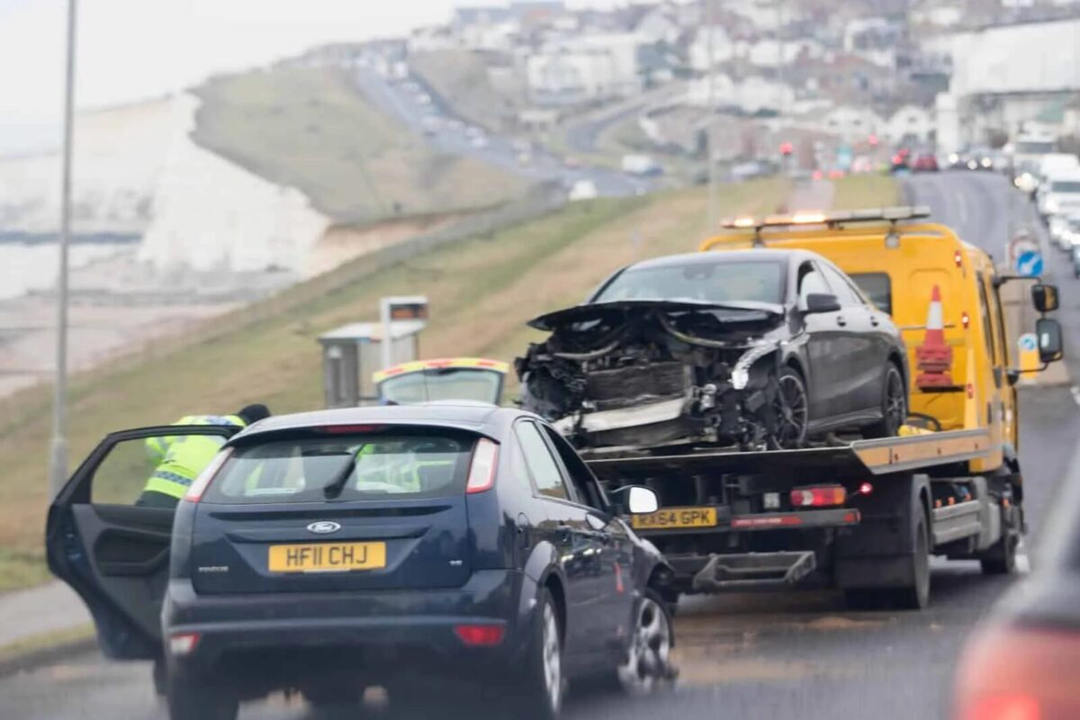 Head-on collision in Saltdean