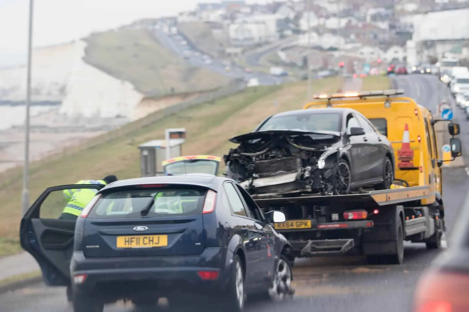 Head-on collision in Saltdean