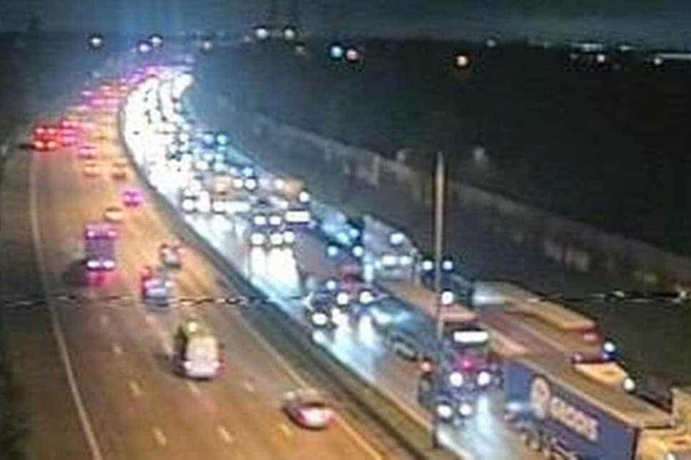 Lane 4 Is Closed On The #m25 Clockwise Between Junction 2 #dartford And Junction 3 #m20 Due To An Overturned Vehicle
