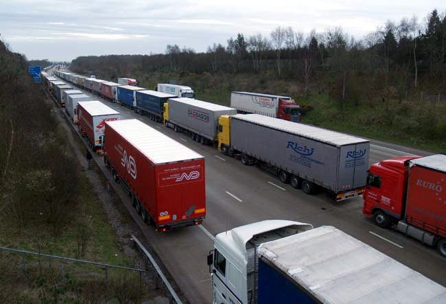 Operation Stack Is Due To Be Implemented On The M20 Today Due To Industrial Action In Calais