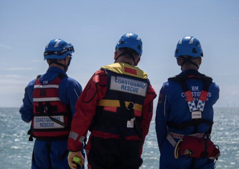Two men had to be dragged from the sea after getting in to difficulty in Hastings