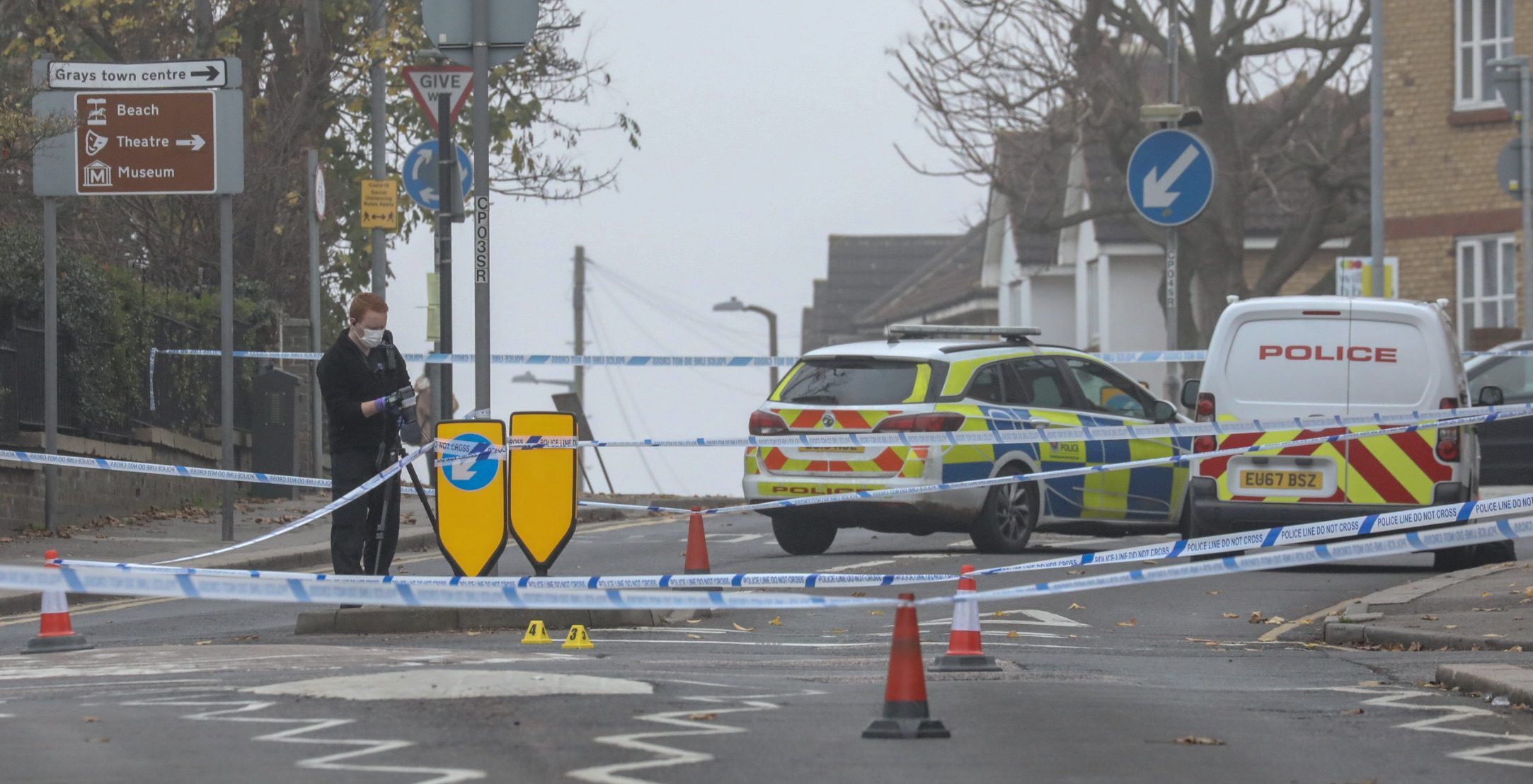 Police Lockdown After Stabbing Attack In Grays