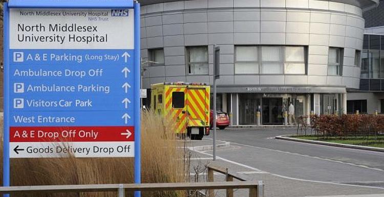 Emergency Services Called To Level Two Hazmat Incident At The North Middlesex  Hospital  In North London