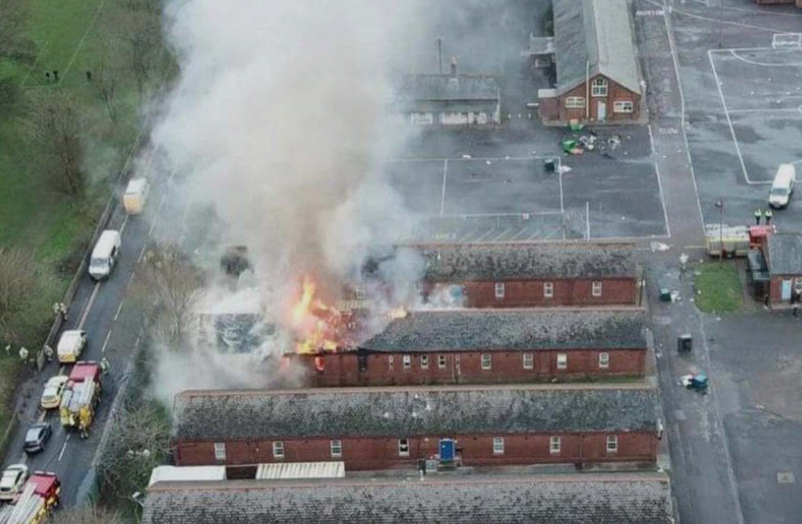 Illegal Immigrants Start Fire At Napier Barracks Causing Thousand Of Pounds Worth Of Damage  Bill To Be Picked Up By The Uk Tax Payer