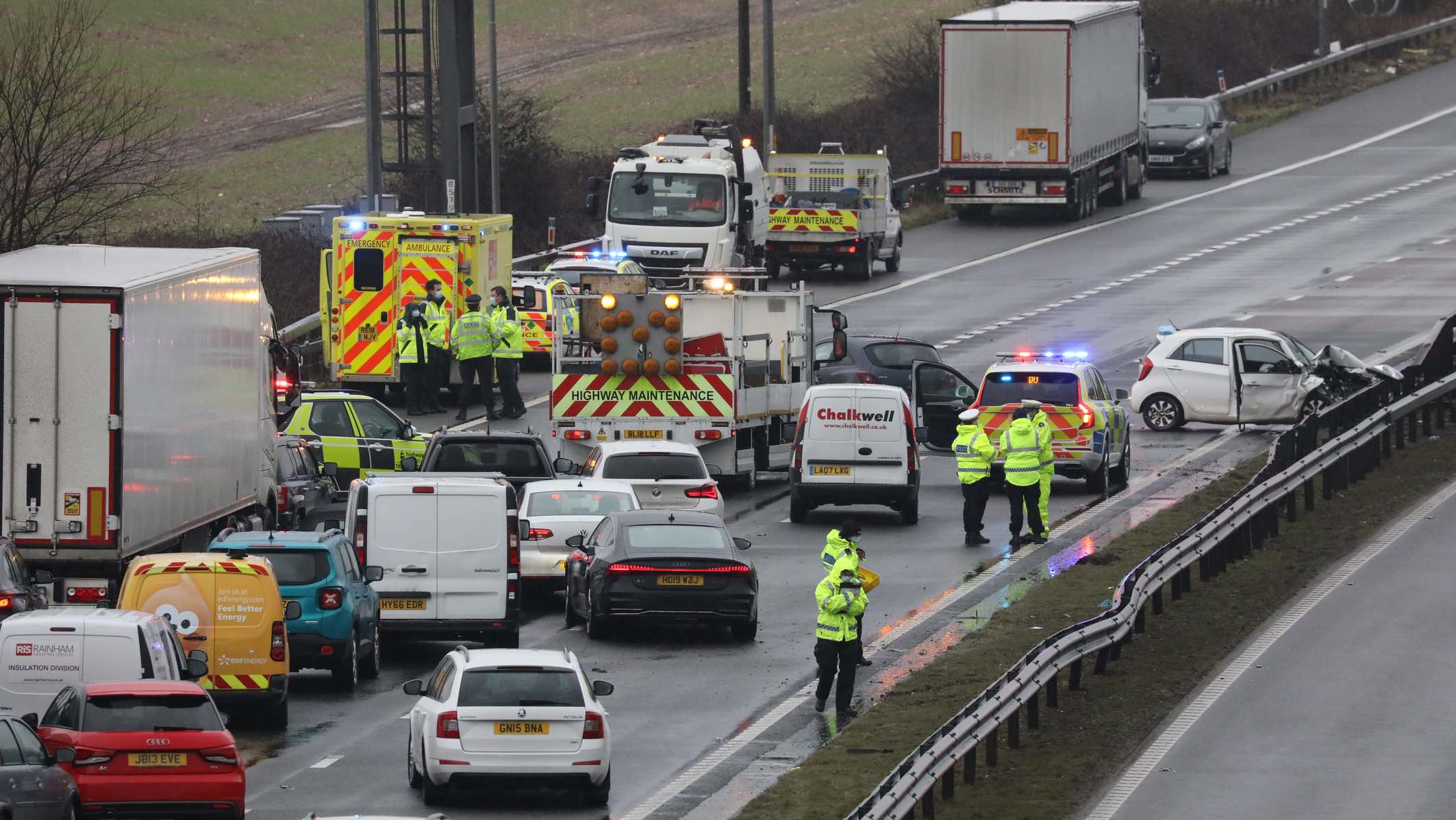 Updated: M2 Set To Remain Closed For Sometime To Aid Collision Investigation Work At Life Changing Collision
