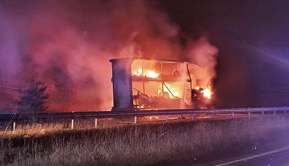 Large Lorry Fire On The #a404 At #maidenhead Has Seen The Road Closed In Both Directions