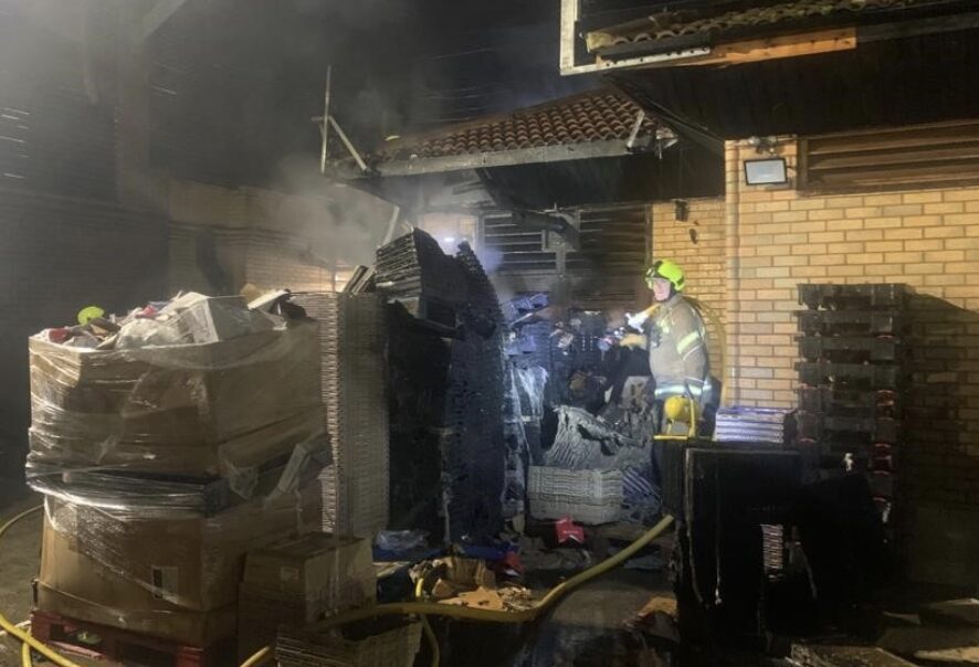 Six Fire Engines And Around 40 Firefighters Were Called To A Fire At Asda  Superstore On Tollgate Road In Beckton