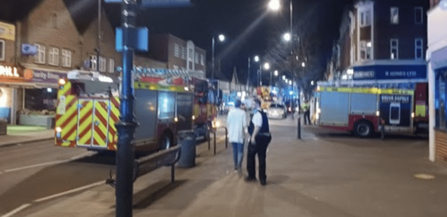 Fire Crews  Called In To Tackle Disused Hotel Blaze In Hockley Heath