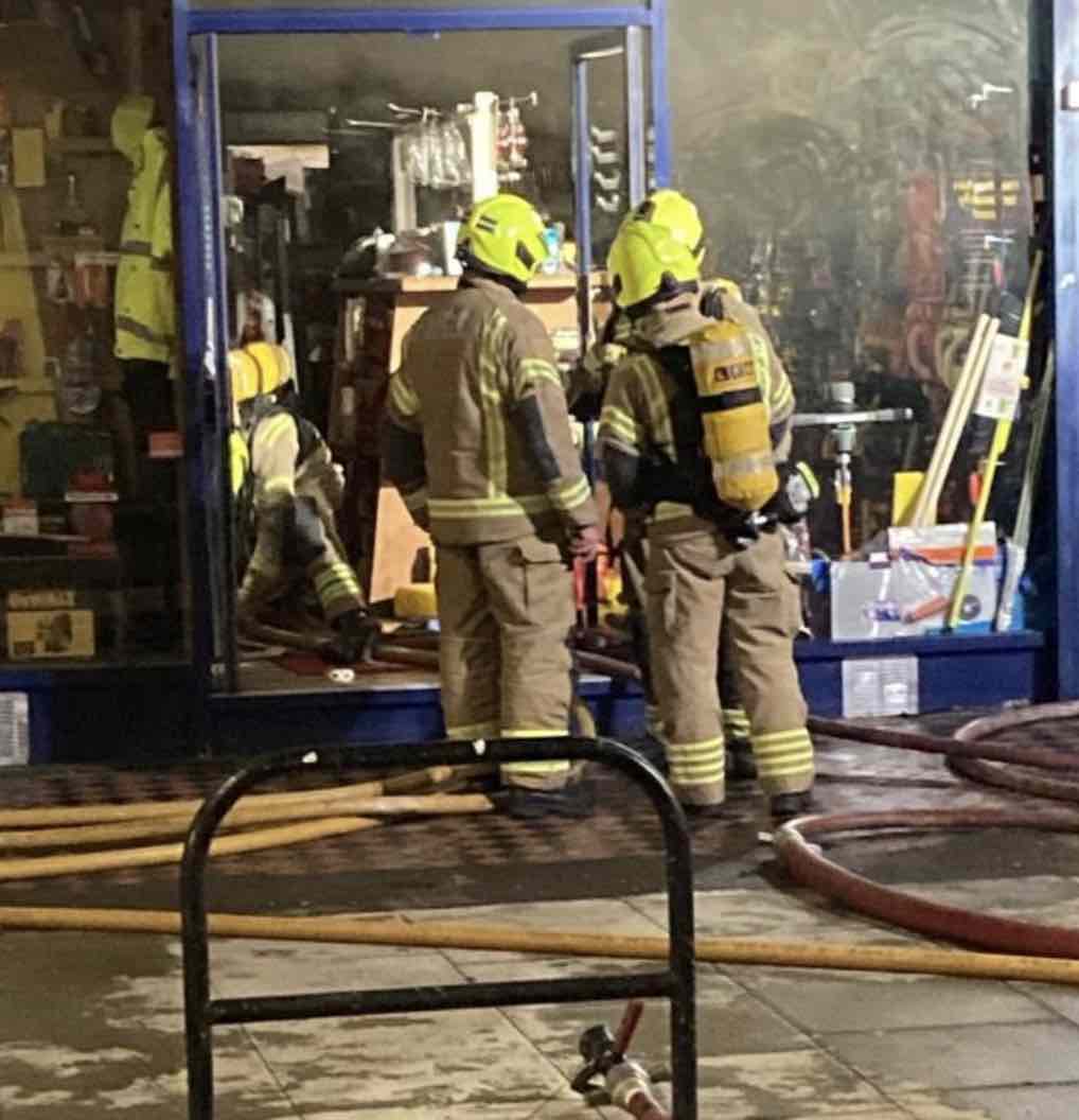 Ten Fire Engines And Around 70 Firefighters Tackled A Blaze Involving A Basement Within A Mid-terraced Block Of Flats on Leytonstone Road In Stratford