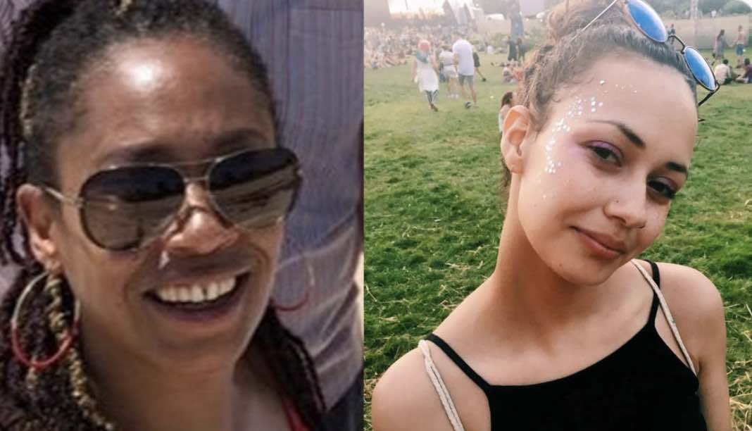 A man accused of stabbing two sisters whose bodies were found entwined together in a park has denied murdering them both