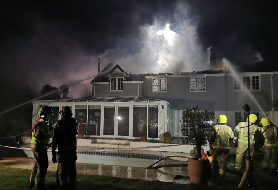 Fire Crews From Across Hampshire Were Sent To House Blaze In Lymington