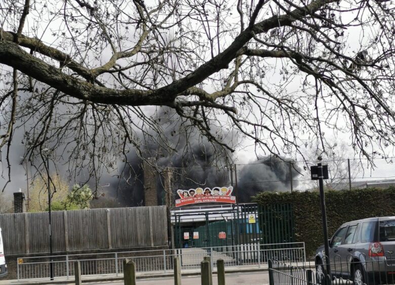 Updated: Fire Crews Called To Tackle Blaze At A School In Abbey Wood  South East London