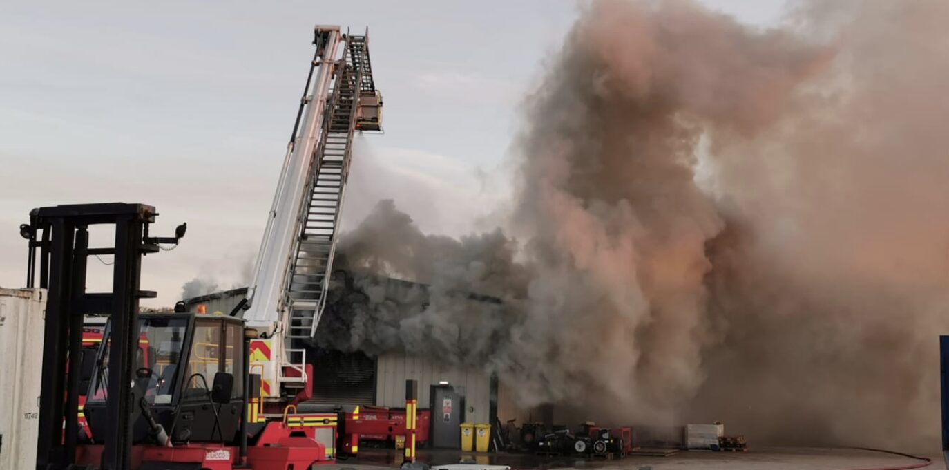 Probe Launched After  Blaze Rips Through Hss Training Centre On Fareham Business Park In Gosport