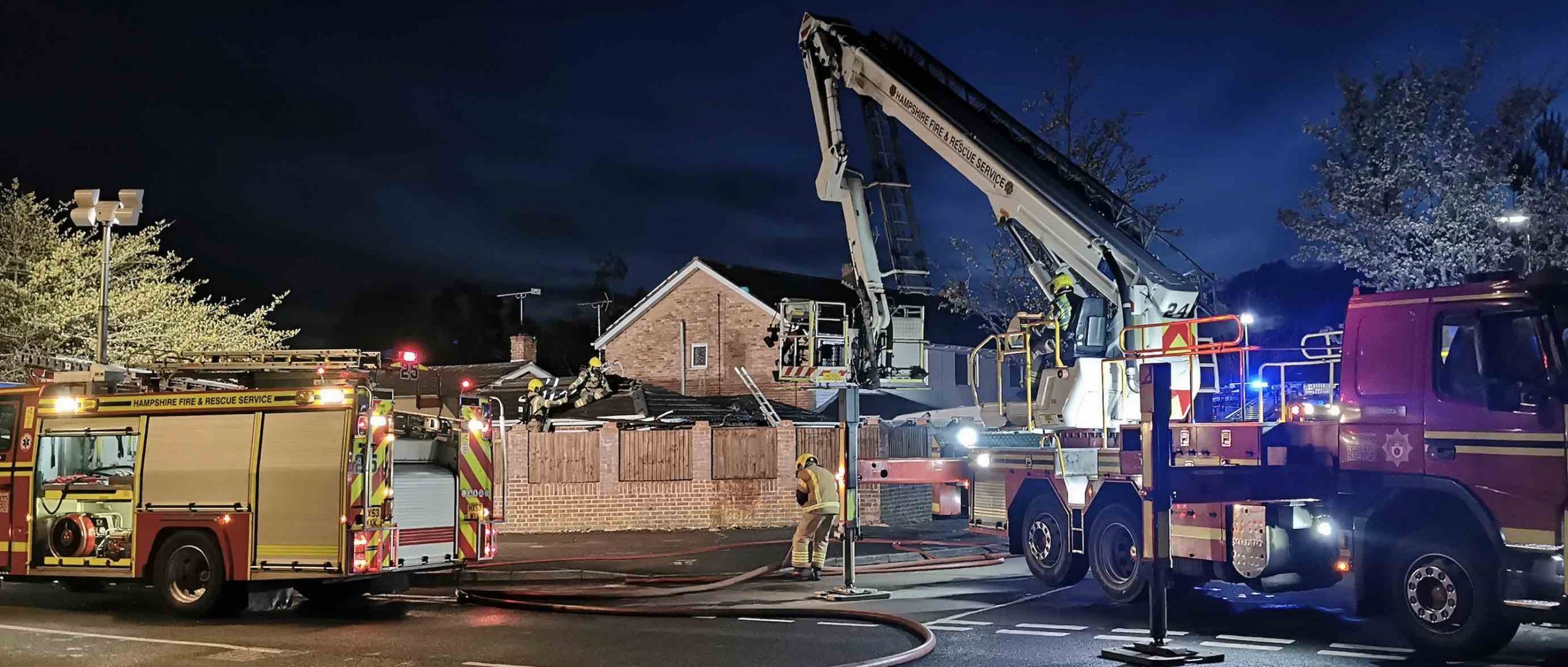 Neighbours Run As Car Explodes As Fire Spreads To House In Cowplain