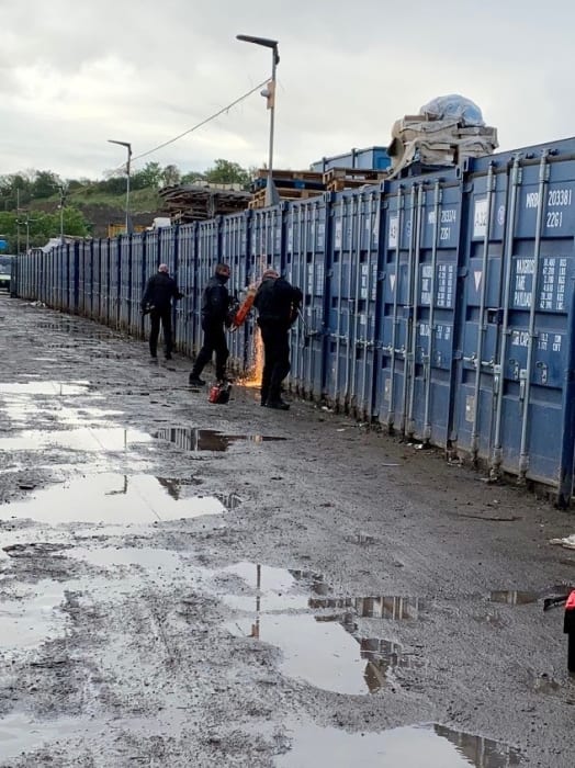 Stolen Property And £50k Recovered From Container Yard