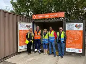 Dedicated furniture reuse container opens at Tovil Household Waste Recycling Centre