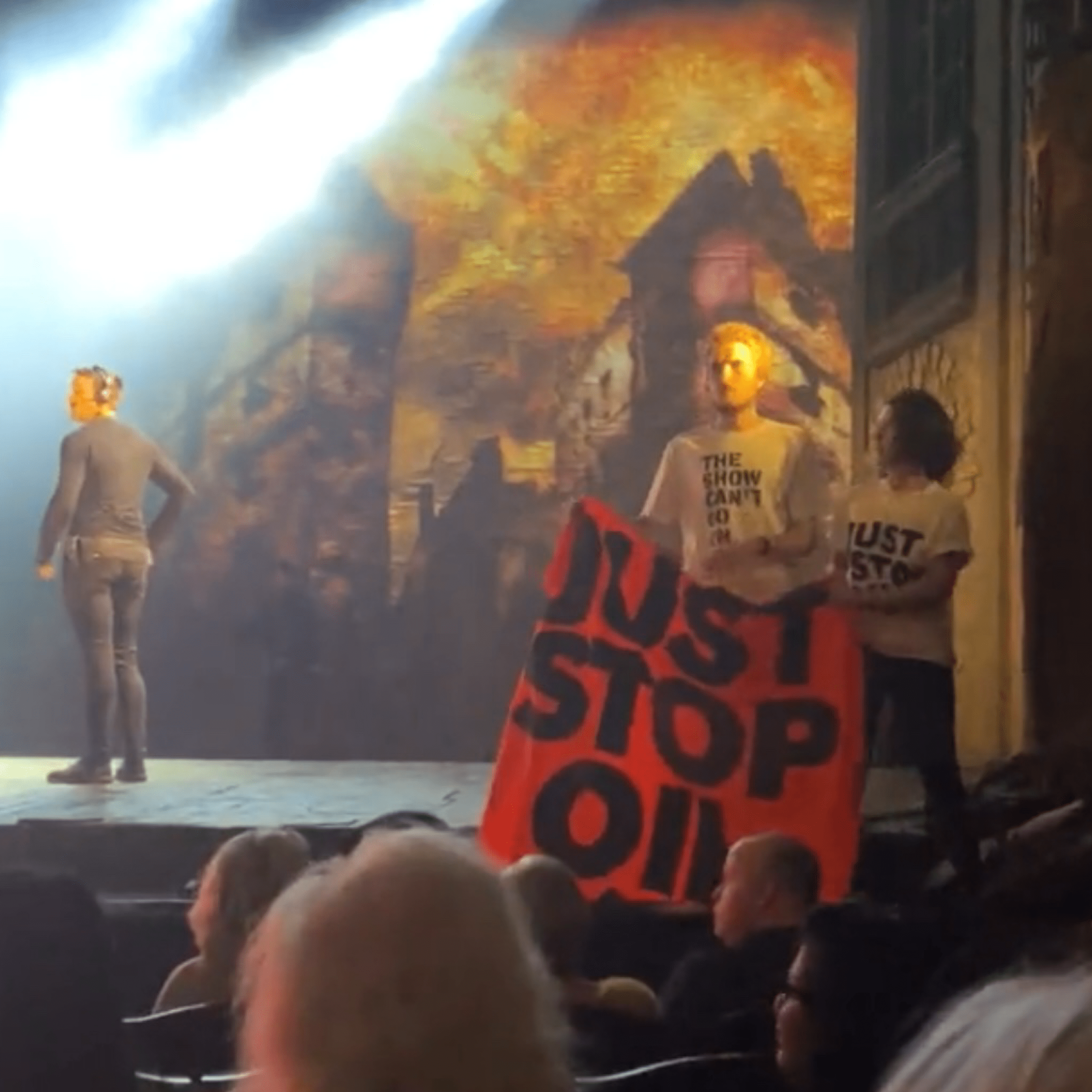 Environmental Activists Disrupt Les Miserables Performance In West End Protest