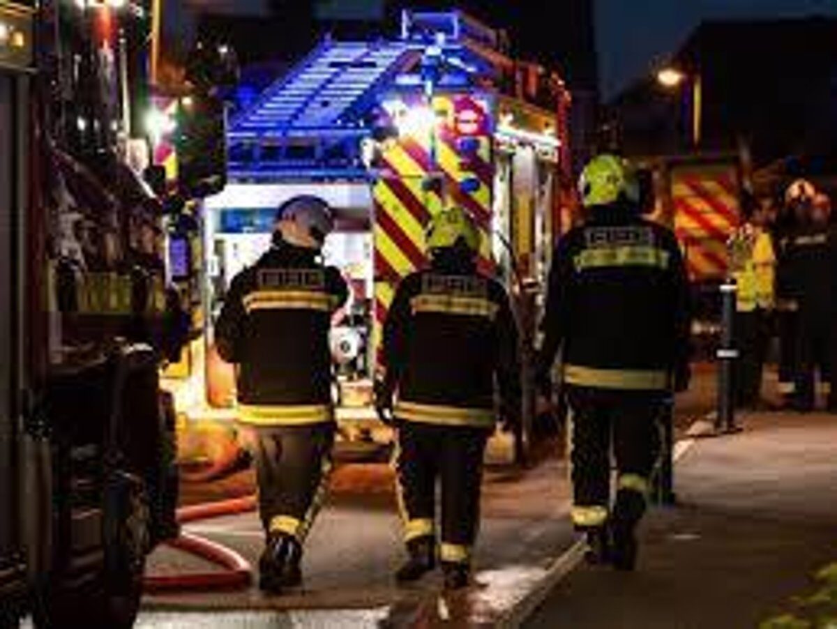 Chemical Storage Facility Engulfed In Flames