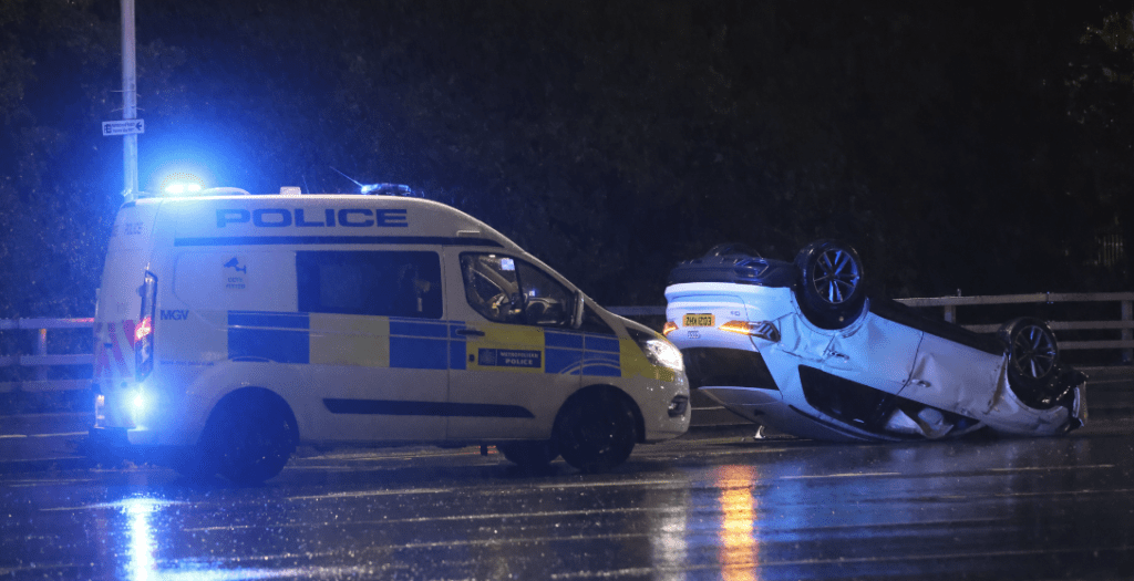 Drivers Struggle To Adapt As Storm Babet Brings Treacherous Conditions To The Uk And Cows Enter The M25 In Essex