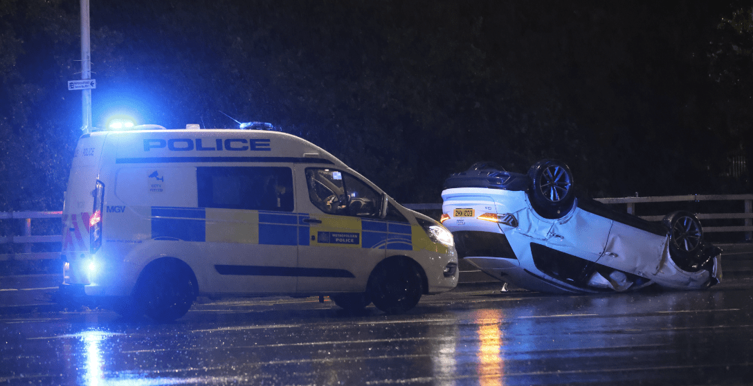 Drivers Struggle To Adapt As Storm Babet Brings Treacherous Conditions To The Uk And Cows Enter The M25 In Essex