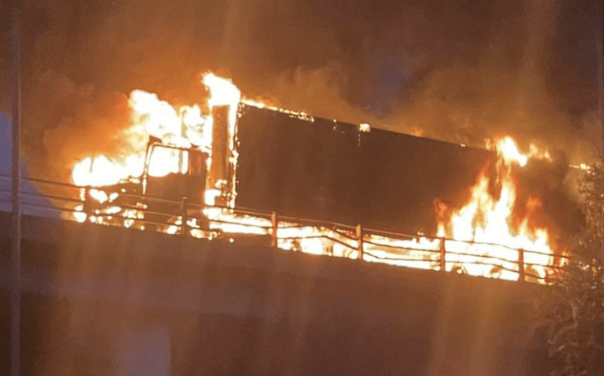 M2 Lorry Fire Updates: Two Injured, Firefighters Conclude Operation