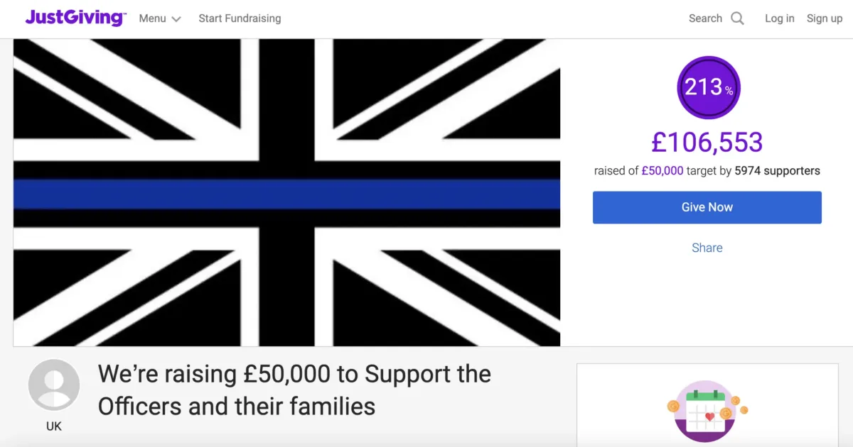 JustGiving Raises £100k for Sacked Met Cops in Bianca Williams Stop Controversy