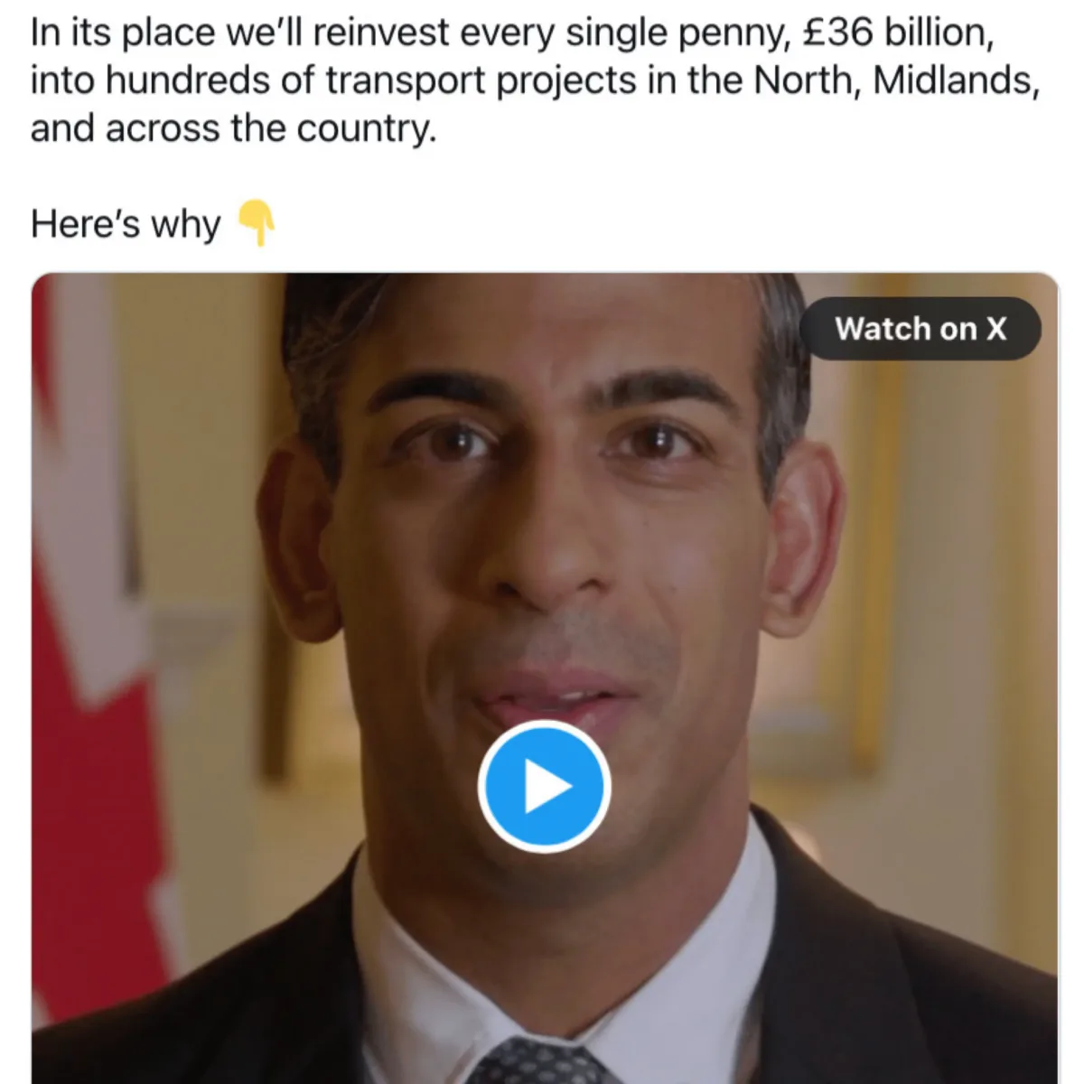 Sunak Caught Out: Pre-Recorded HS2 Video Exposes Tory U-Turn Lies Ahead of Conference