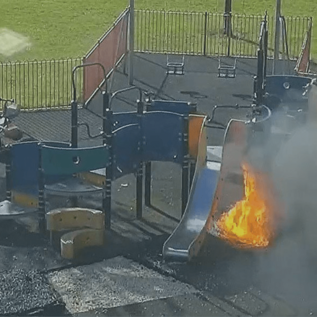 Arson Attack At Play Park Results In £50,000 Worth Of Damage Sees Two Children Arrested