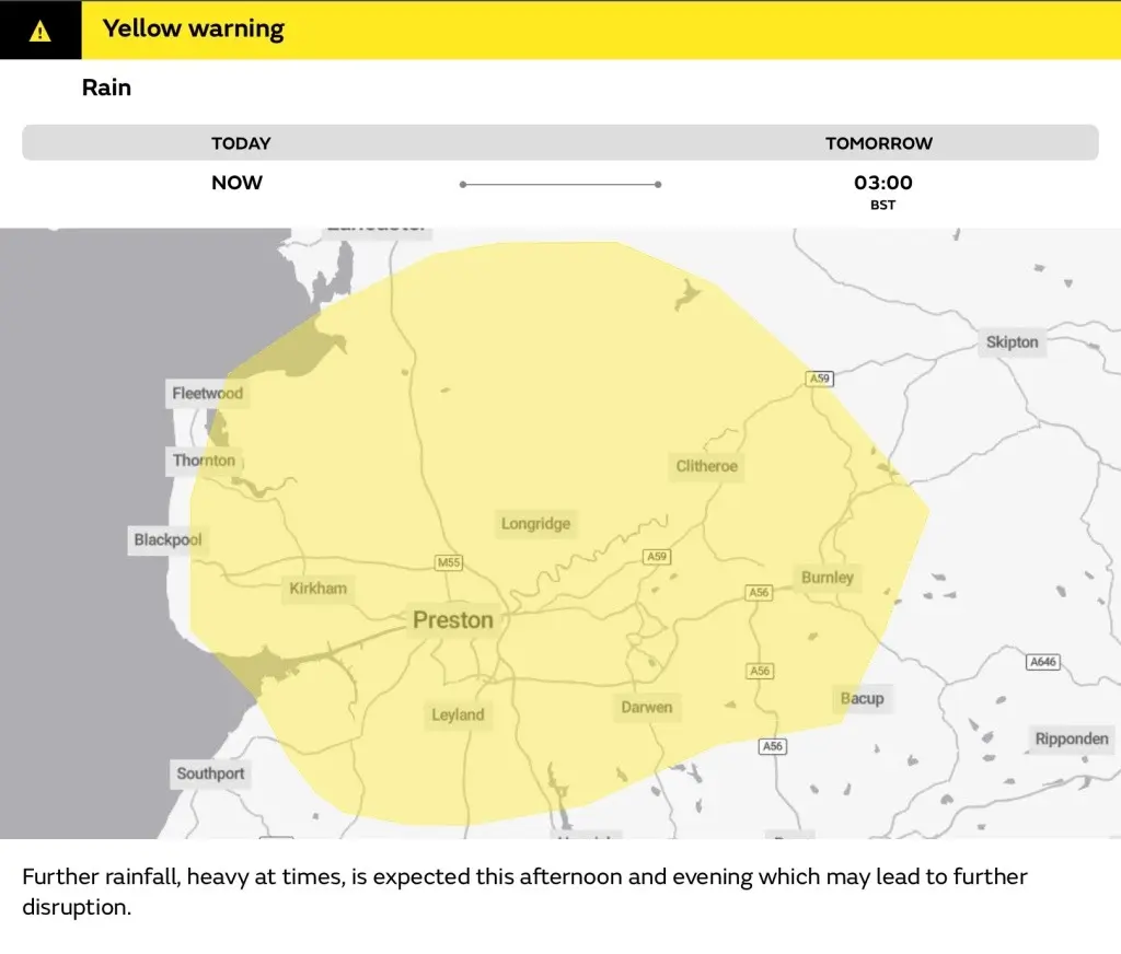 Weather Forecast: Friday Evening