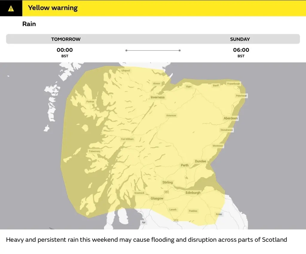 Weather Forecast: Friday Evening
