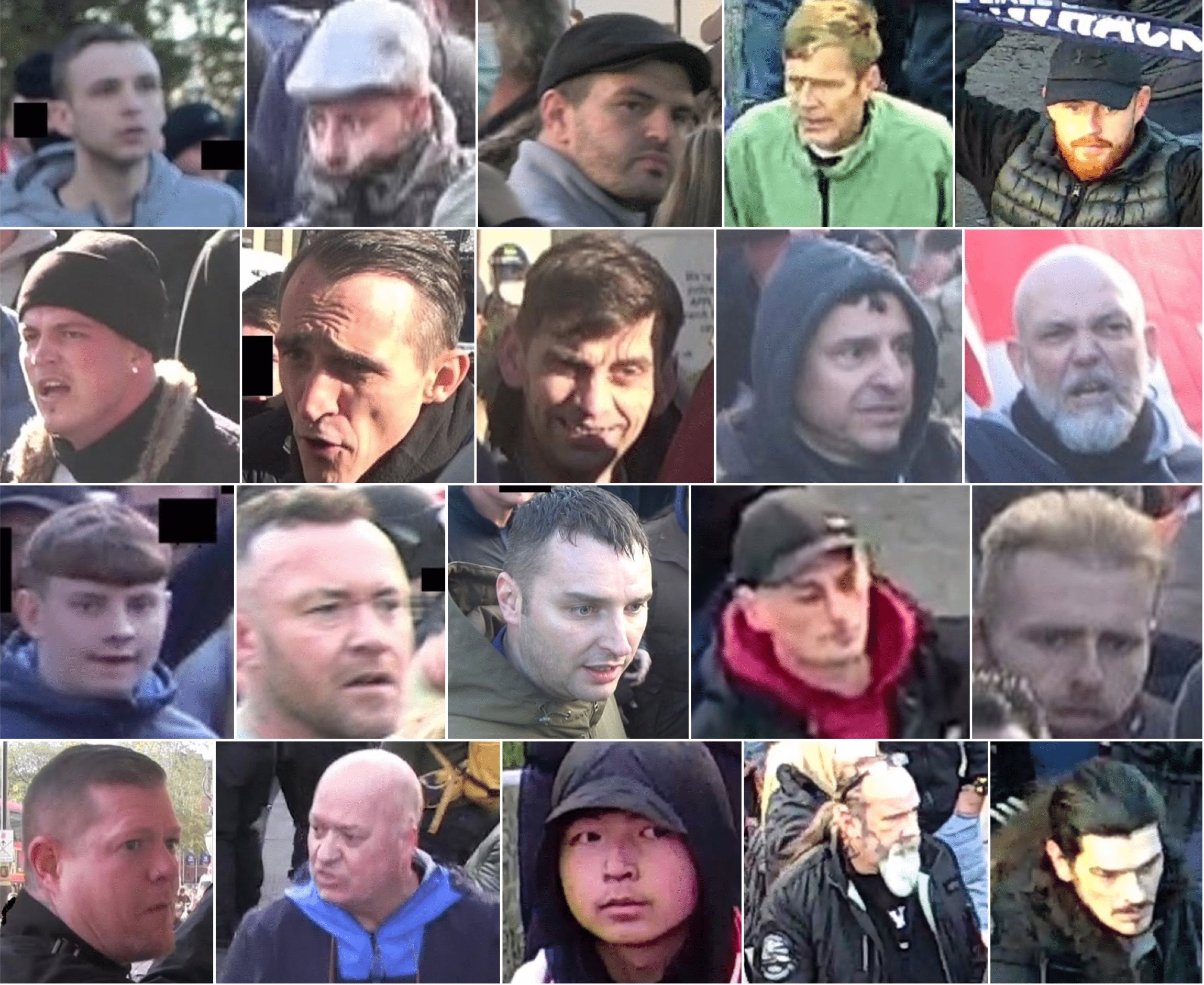 Police Appeals For Public’s Assistance In Identifying 20 Men Involved In Counter-protest