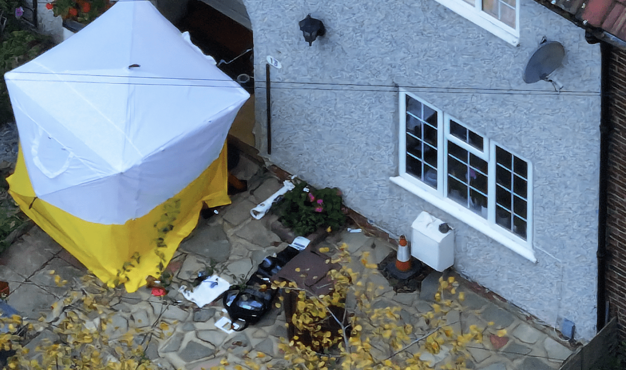 First Scene Pictures after Man Shot Dead by Armed Police  after Suicide Call in Dagenham