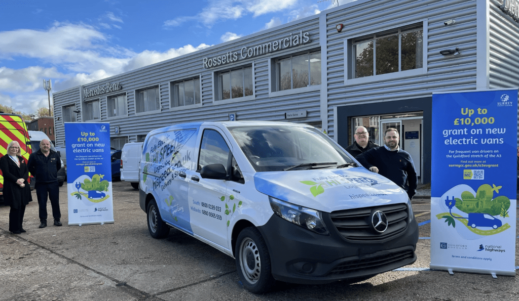 First Electric Van Takes To The Road Thanks To £10,000 Grant scheme