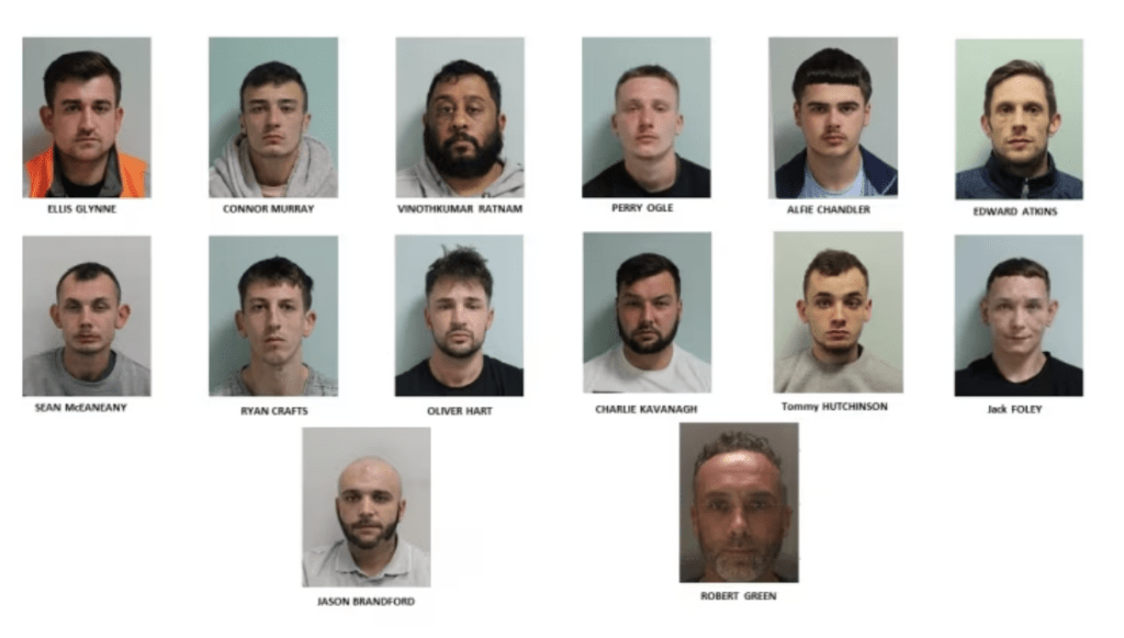 Major Crime Ring Dismantled: 14 Men Sentenced for High-Value Vehicle Thefts
