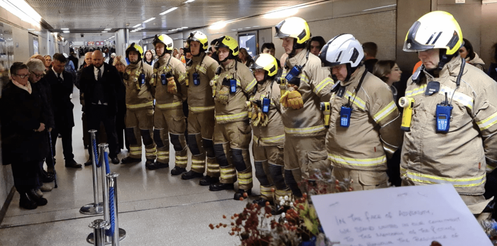 Commemorating 36 Years Since The King's Cross Fire: Firefighters And Community Remember