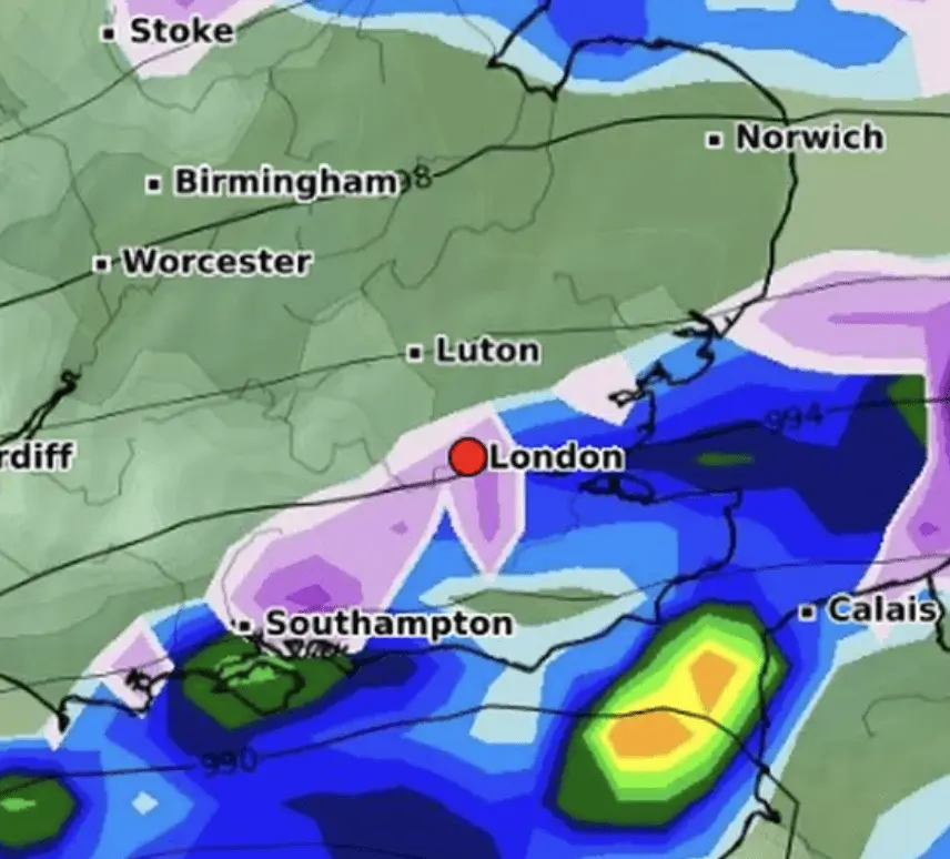 London Braces for Freezing Week with Snow Showers and Plunging Temps Ahead