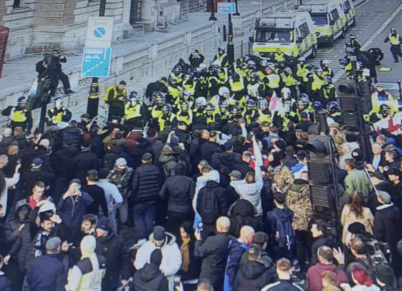 Police Maintain Order Amid Unacceptable Violence At Cenotaph Remembrance Event