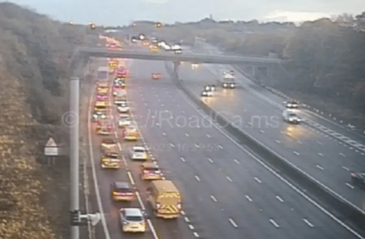 M1 Derbyshire Blocked: Multi-Lorry Crash Causes 2-Hour Delays and Lane Closures