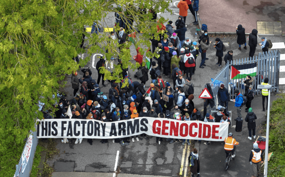 Trade Unionists Stage Blockade At Bae Systems Factory In Kent Over Israel-gaza Conflict