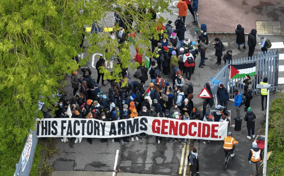 400 Union Protesters Blockade BAE Kent Factory Demanding UK Halt Arms Sales to Israel Amid Gaza Conflict