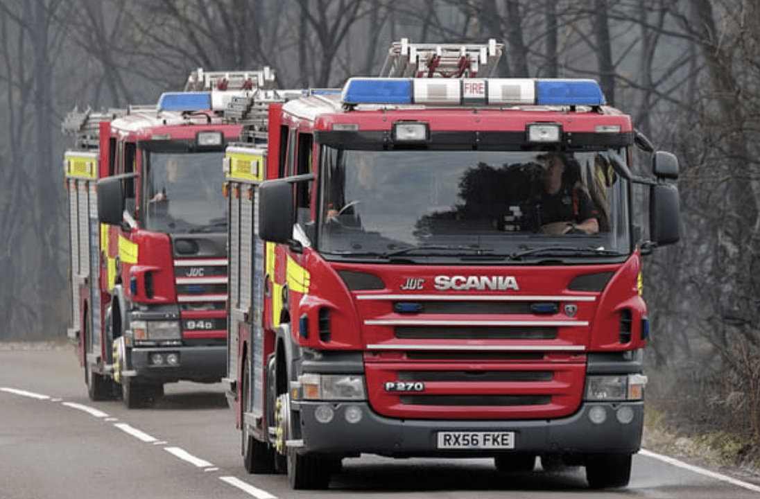 Firefighters Rescue Man And Dog From Domestic Dwelling Fire In Stanwell
