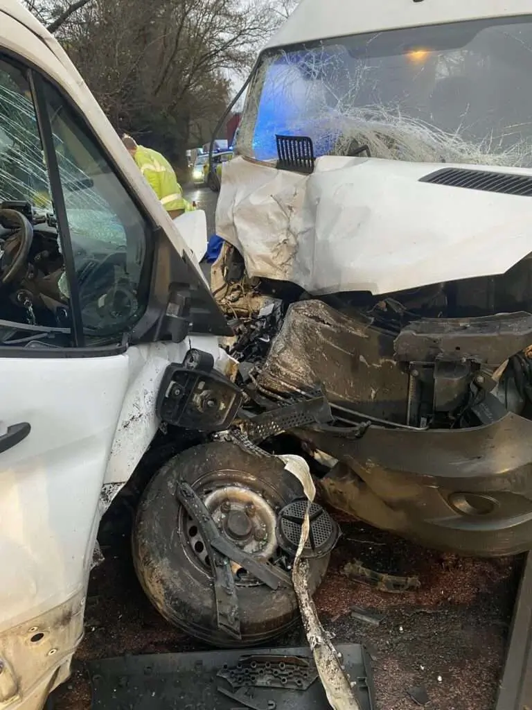 Person Rescued After Head-On Collision on A22