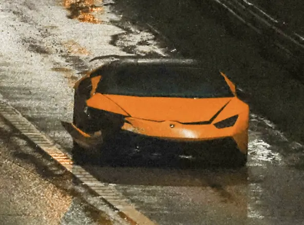 Lamborghini Aventador Crashes on Flood-Soaked A2 Near Bluewater After Ignoring Storm Warnings