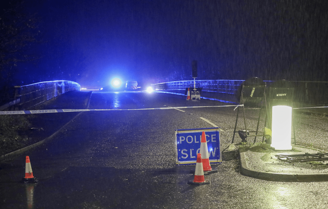 A38 Closed Northbound in Derbyshire Due to Fallen Tree